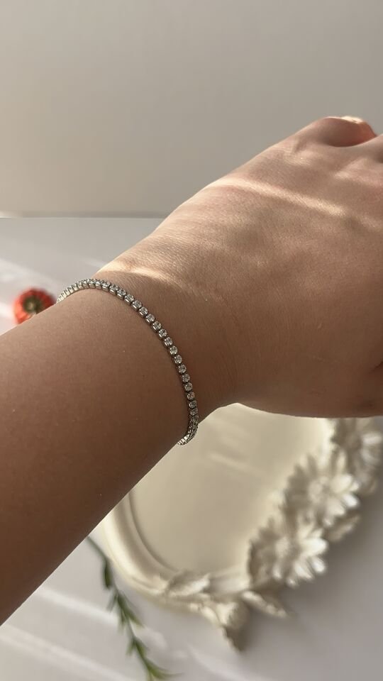 1mm Su Yolu Kadın Silver Xuping Bileklik