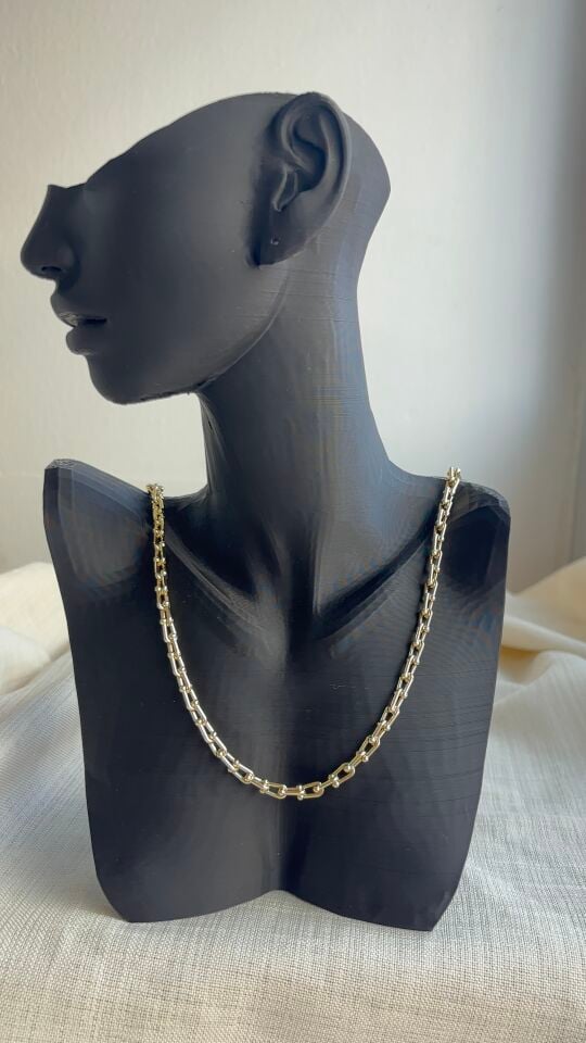 Luseda Tiffany Gold Kadın CM Kolye