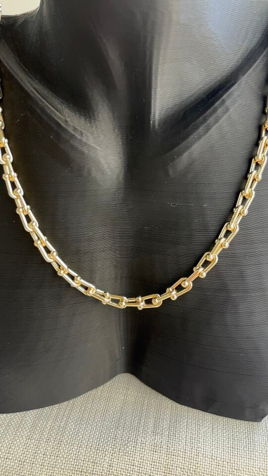 Luseda Tiffany Gold Kadın CM Kolye