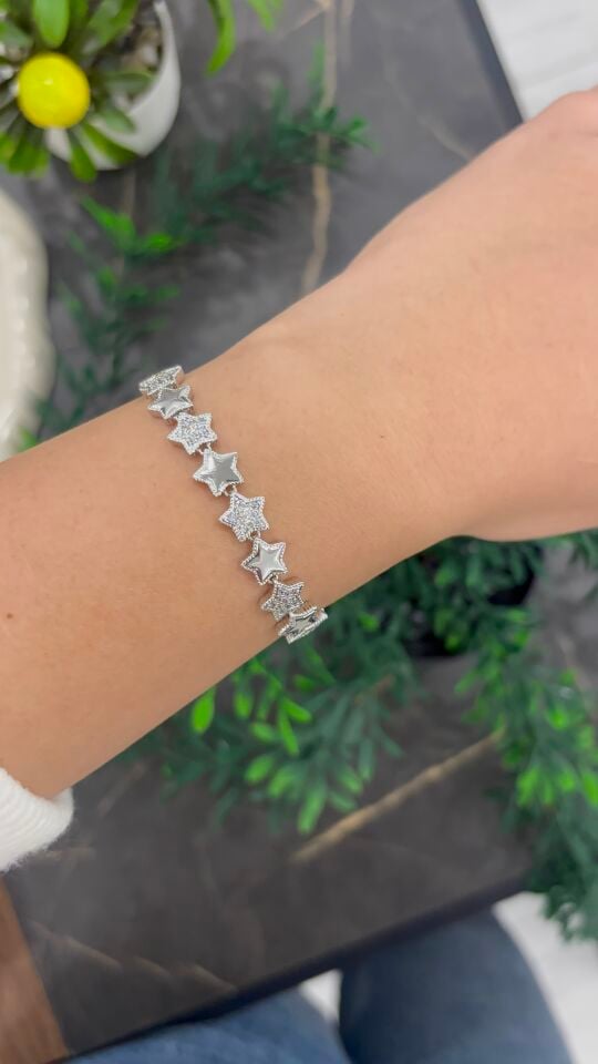 Xuping Silver Yıldız Model Kadın Bileklik