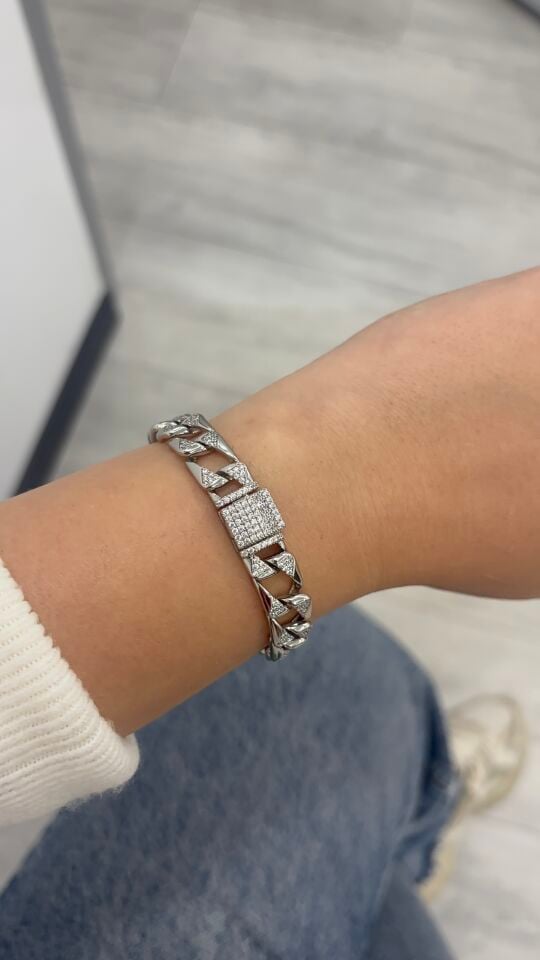 Silver Xuping Taşlı Zincir Gurmet Kadın Bileklik